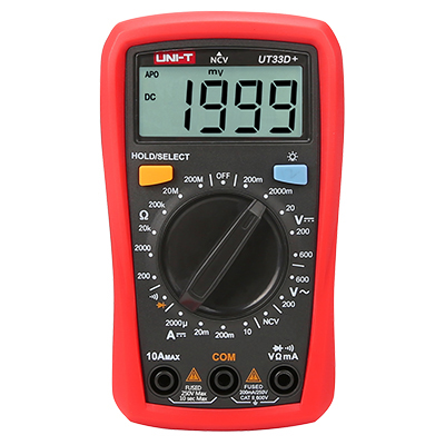 UNI-T UT33D+ High-Precision Automatic Anti-Burning Portable Digital Electrician Multimeter Backlight UT33D+ - Kings Trading. 