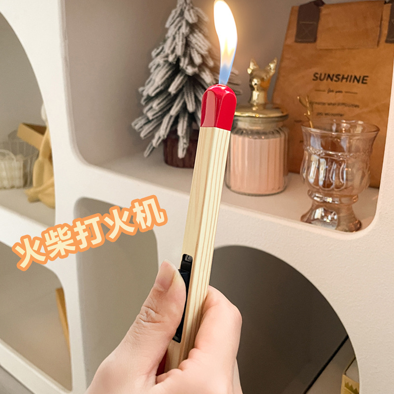 Match Lighter Creative Cute Match Stick Igniter Super Inflatable Long Handle Points Aromatherapy Giant Giant Large. 