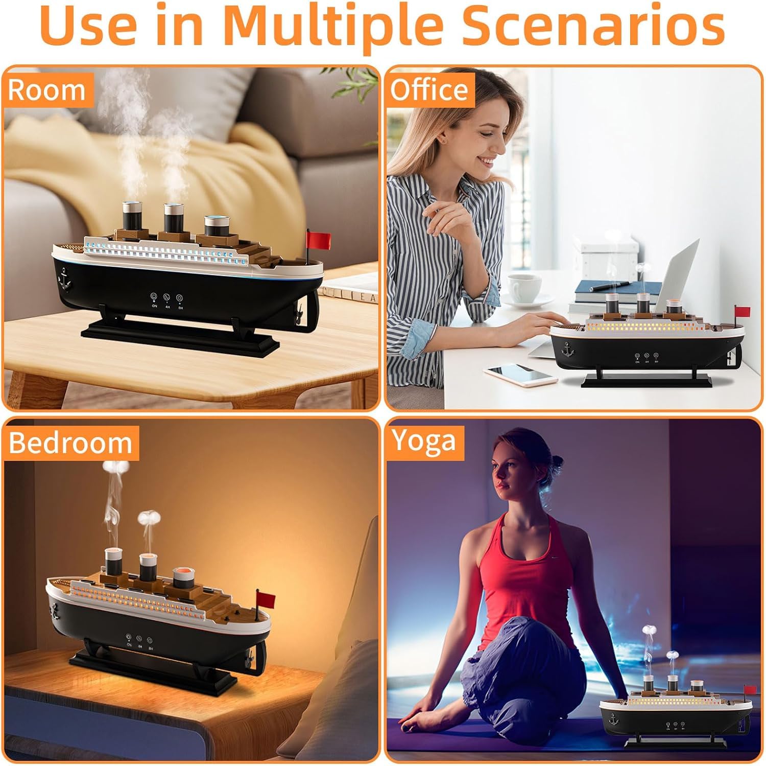 Aroma Diffuser Ship Cool Mist Humidifier with Remote Control Aroma Diffuser Humidifiers. 