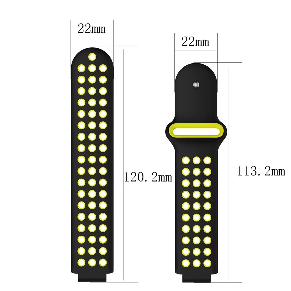 For Garmin Forerunner 735 / 735XT Two-Color Punched Breathable Silicone Watch Band For Garmin Forerunner 735 / 735XT /Garmin Forerunner 735 / 735XT. 