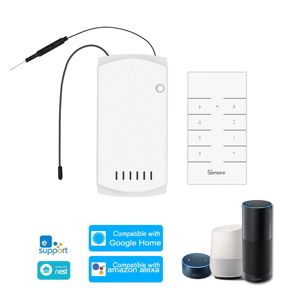 SONOFF-IFan03+RM433 Wi-Fi Ceiling Fan and Light Controller Intelligent Switch. 
