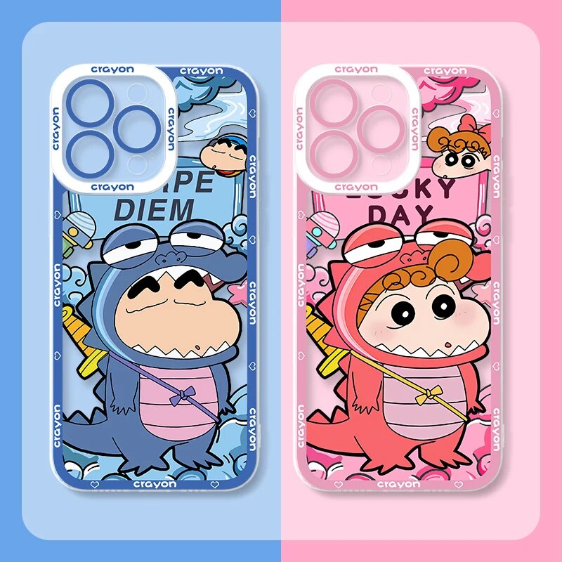 Crayon Shinchan Phone Case for iPhone 15 14 Pro Max 13 12 Mini 11 Pro XR XS X 8 7 6 6S Plus SE 2020 Soft Silicone Cover Funda. 