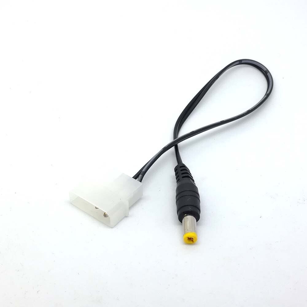 new PC 4PIN Molex 5.5mm x 2.1mm DC Power cable cord adapter 12V/2A for RGB control box LED. 