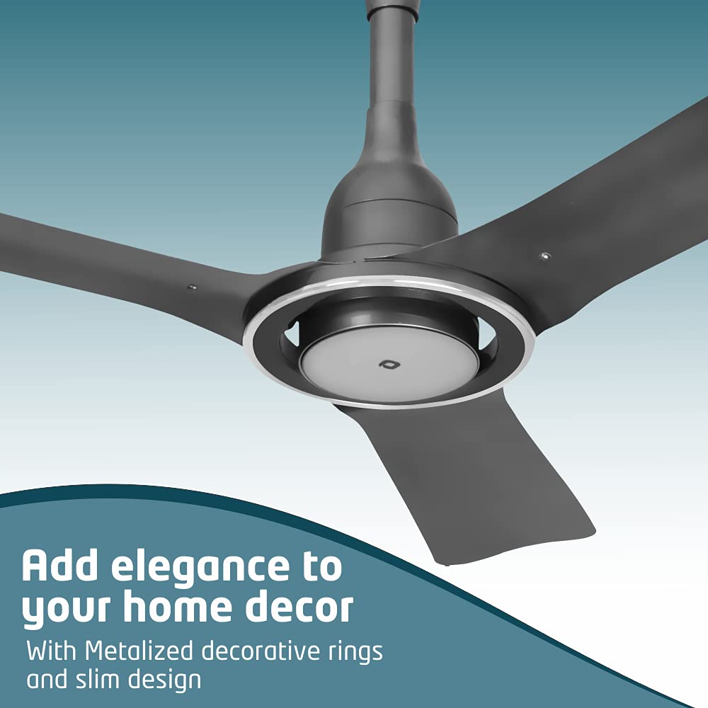 Orient i-Float 1200MM / 48" Inverter Technology  BLDC Motor Ceiling Fan (Space Grey) | Made in India. 