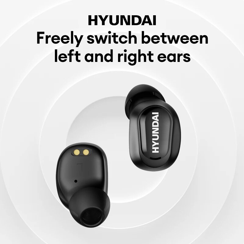 HYUNDAI HY-T08 Bluetooth 5.3 Ear Clip Earbuds Low Latency Gaming Headset HD Call Noise Reduction Earphones Sport Headphone with. 
