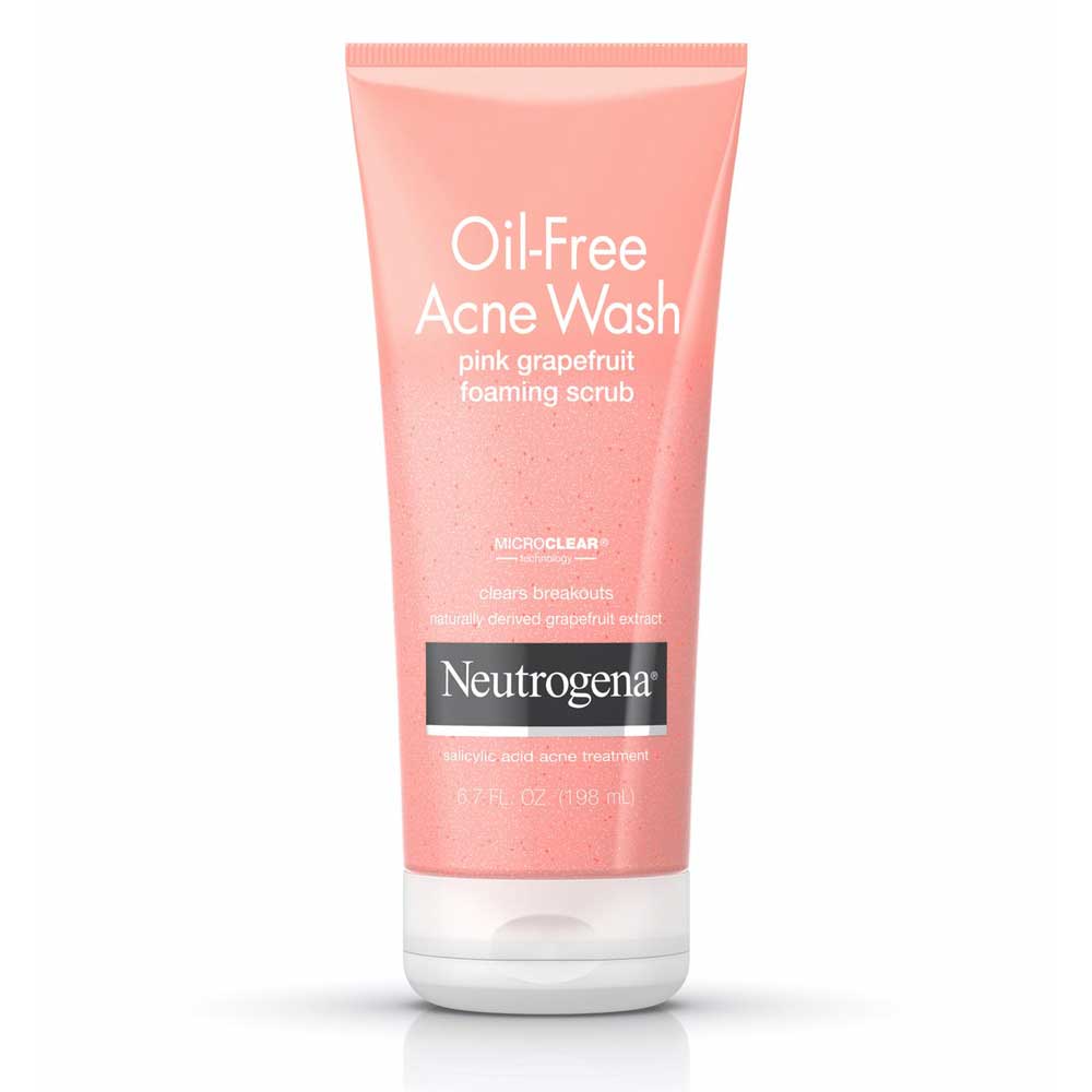 Neutrogena Oil Free Acne Wash Pink Grapefruit Foaming Scrub, 198ml