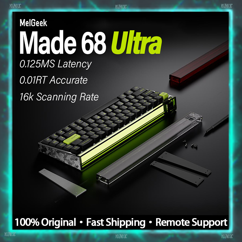 Melgeek Made68 Ultra Keyboard E-Sport Dual-8K Scanning Rate with 8K Polling Rate CNC Aluminium 0.01mm RT SOCD DKS Snap Tap RGB