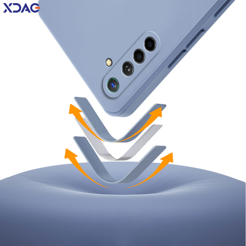 Official Square Liquid Silicone Case for OPPO K5 Realme X2 XT Camera Protective 360 Shockproof Soft Phone Cover OPPOK5 RealmeXT. 