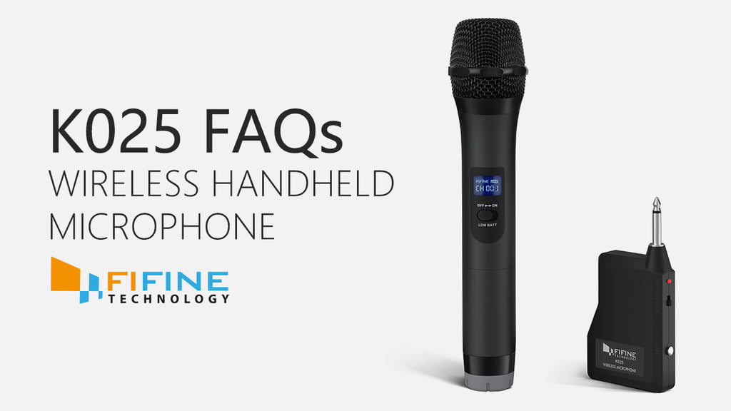 Fifine K025 Wireless Microphone Handheld Dynamic Mic System, 55 OFF