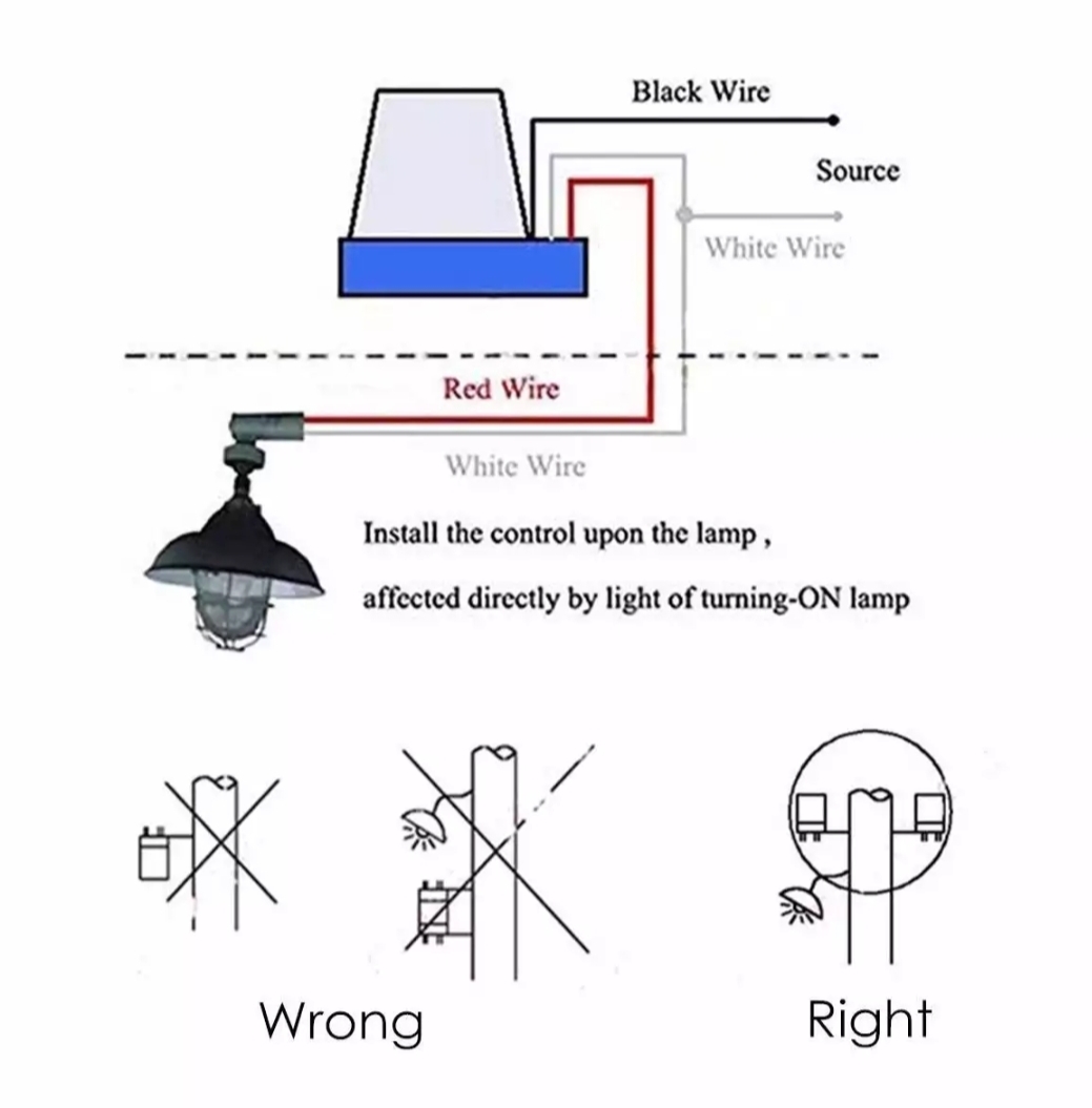 Day Night Auto On Off light Sensor switch 10A 220V. 