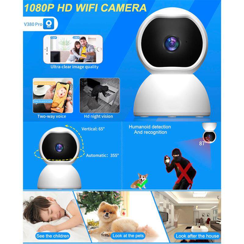 Xiaovv Q12 1080P IP Camera Security Camera WiFi Wireless CCTV Camera Audible Warning Indoor Baby Monitor Pet Camera Smart Home. 
