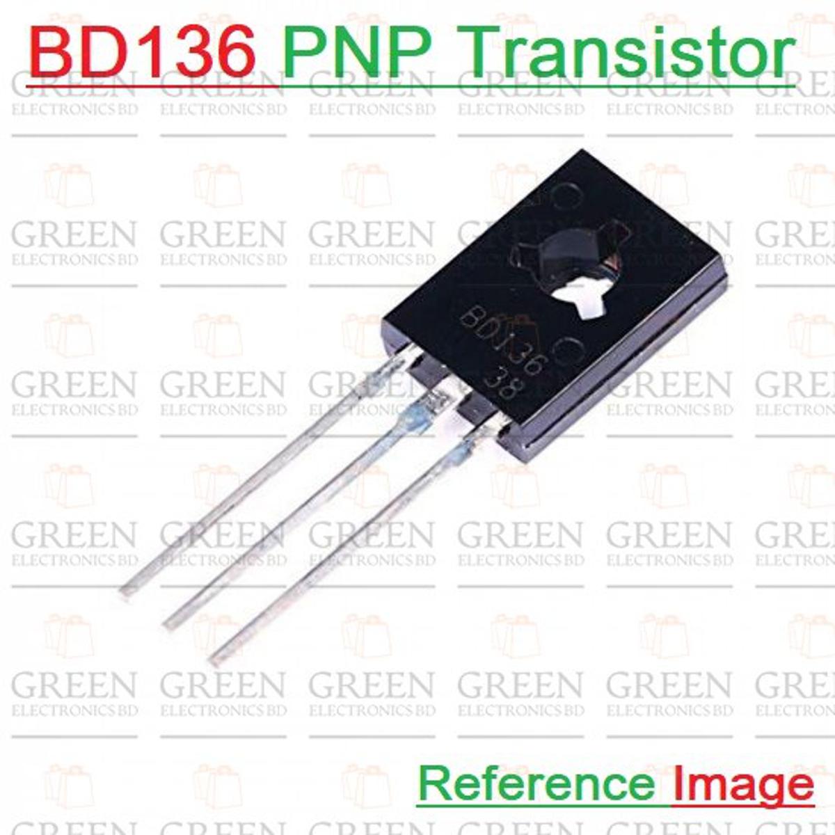5Pcs BD136 Transistor BD 136 PNP Power Transistor Output 45V 1.5A TO-126 Package Transistor IC Electronics Components