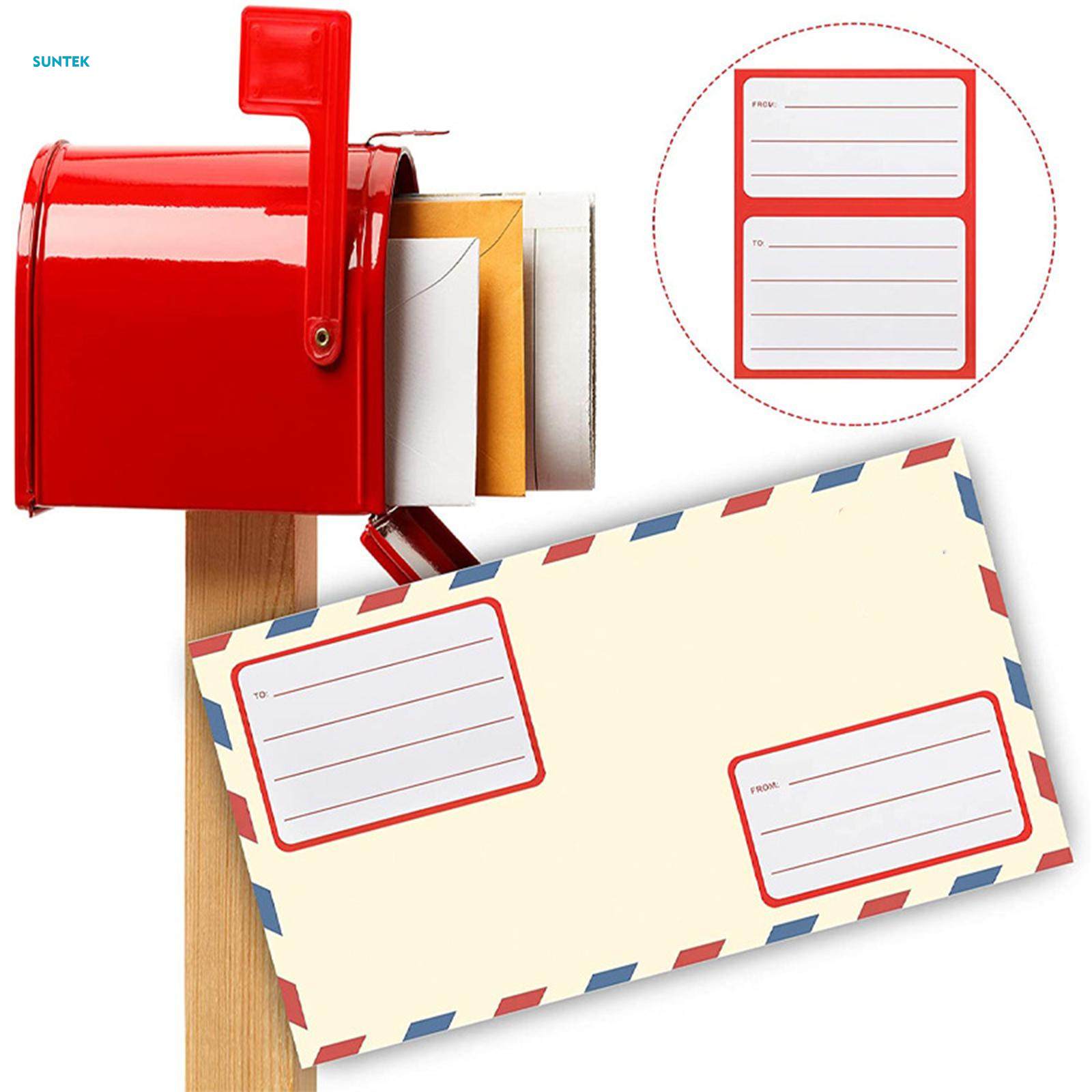 to from Return Address Mailing Labels, Mailing Labels Stickers Universal Blank Mail Shipping Label for School Office 50 Sheets. 