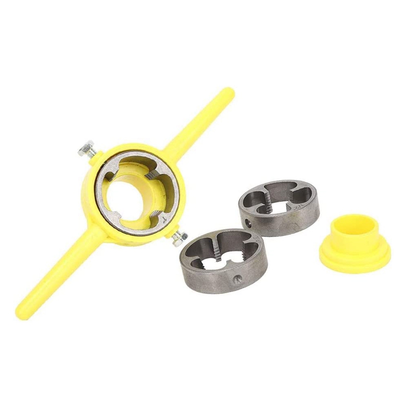 Pipe Thread Cutting Tool PVC Thread Maker NPT Round Tool Set Pipe Threader Plumbing Tool, PVC Thread Tool. 