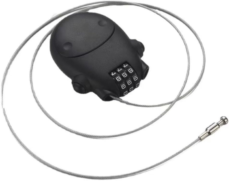 Cow Look Unique Make - Helmet Lock 3 Digit Cable Lock Multi Purpus. 