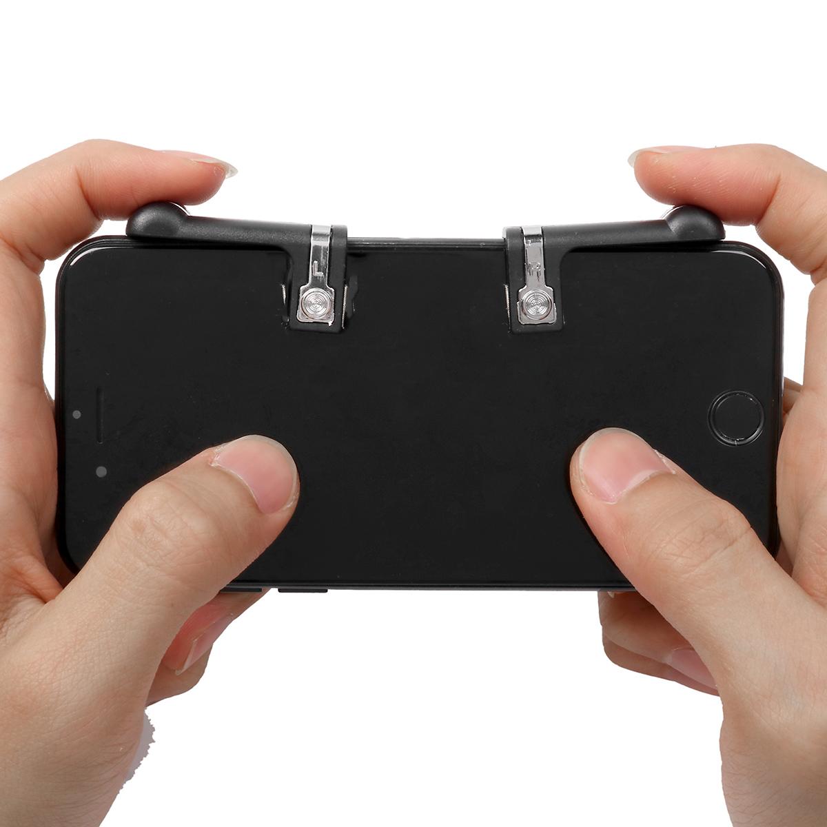 V6.0 Mobile Gaming Gamepad Trigger L1R1 Fire Button Shooter For PUBG Controller. 