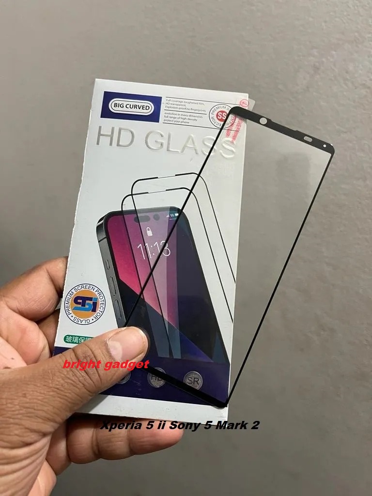 Sony Xperia 5 Mark 2 ( Xperia 5 II) Big Curved Anti-Static Anti Dust ESD Edge to Edge Covered Tempered Glass Screen Protector