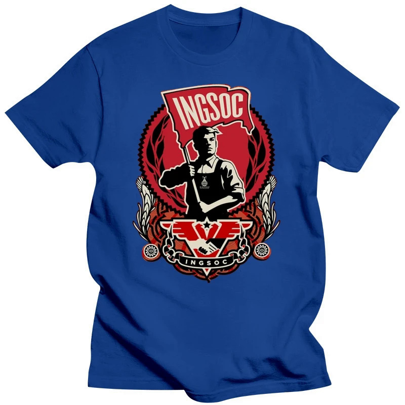 1984 T-Shirt. Ingsoc party logo from Nineteen Eighty-Four book by George Orwell Cool Casual pride t shirt men Unisex New. 