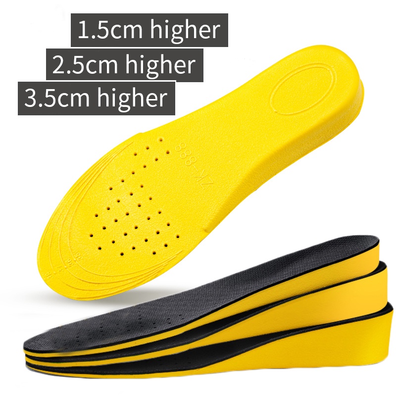 Height Increase Insoles for Women Men Invisiable Breathable Shock Absorption Pads