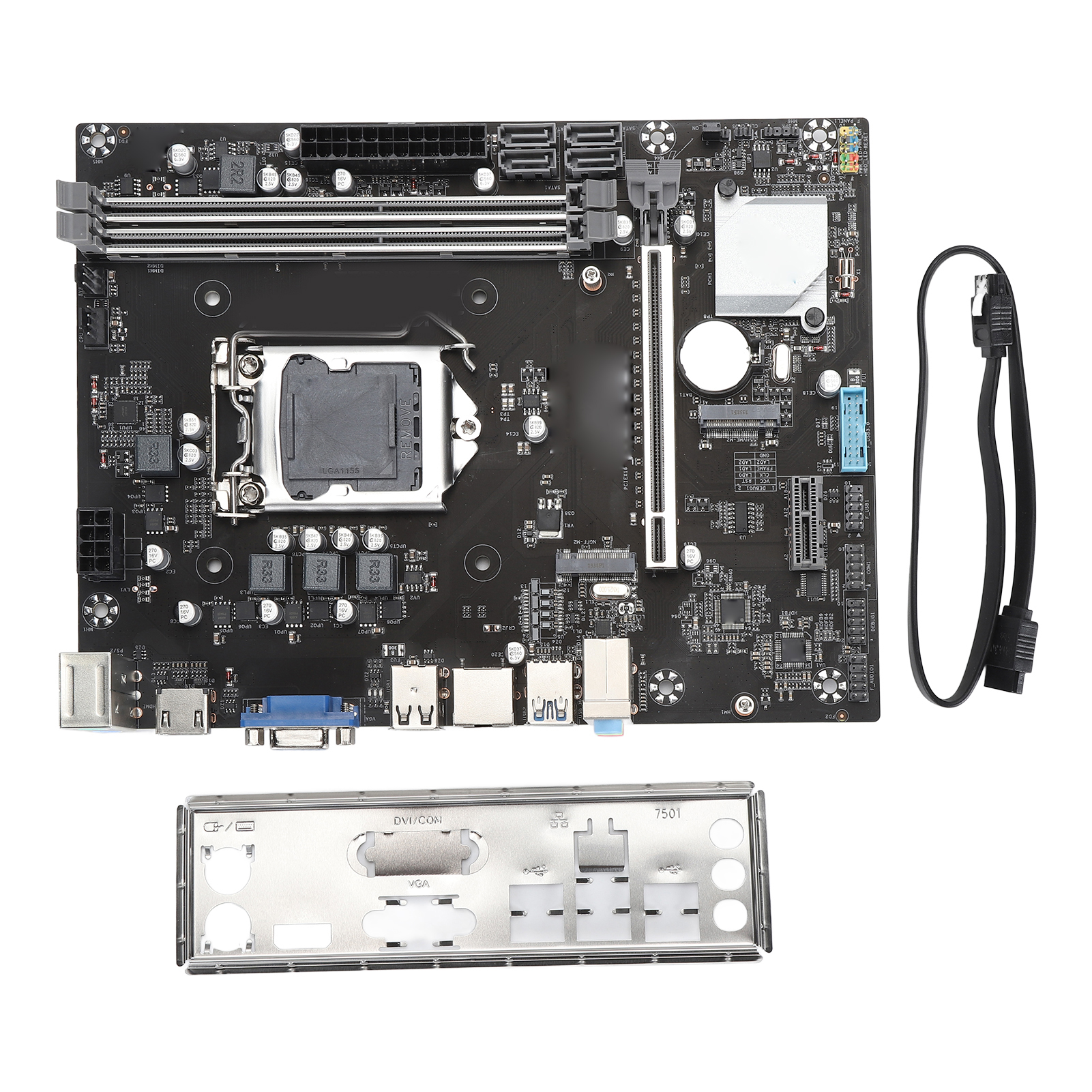 デスクトップコンピュータマザーボード LGA 1155 CPU マザーボード USB2.0 SATA DDR3 Mini ITX メインボード NVME M.2 PCIe 16X VGA HD マルチメディアインター | デスクトップコンピュータマザーボード LGA 1155 USB3.0 SATA