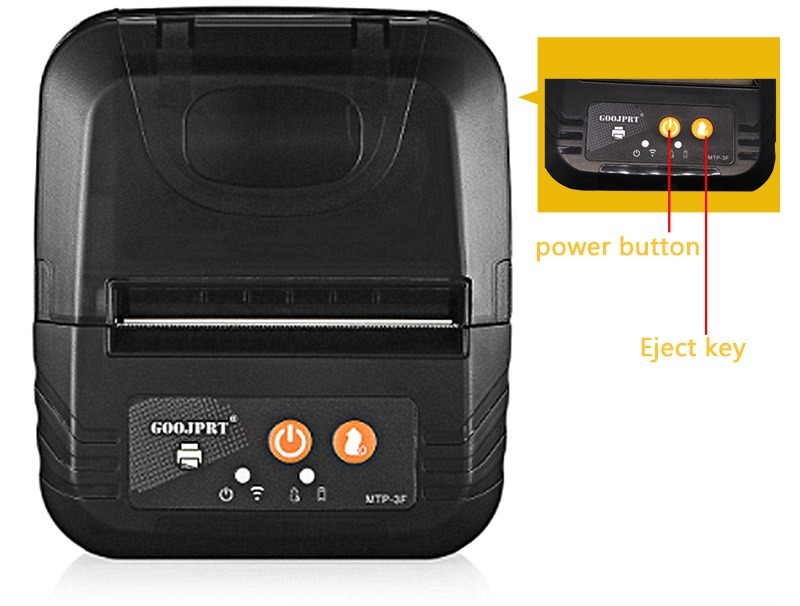 Jingpu New Product MTP-3F Portable Blue-tooth Thermal Printing Meituan Delivery Smart Trade Smart Rec-ord Printer. 