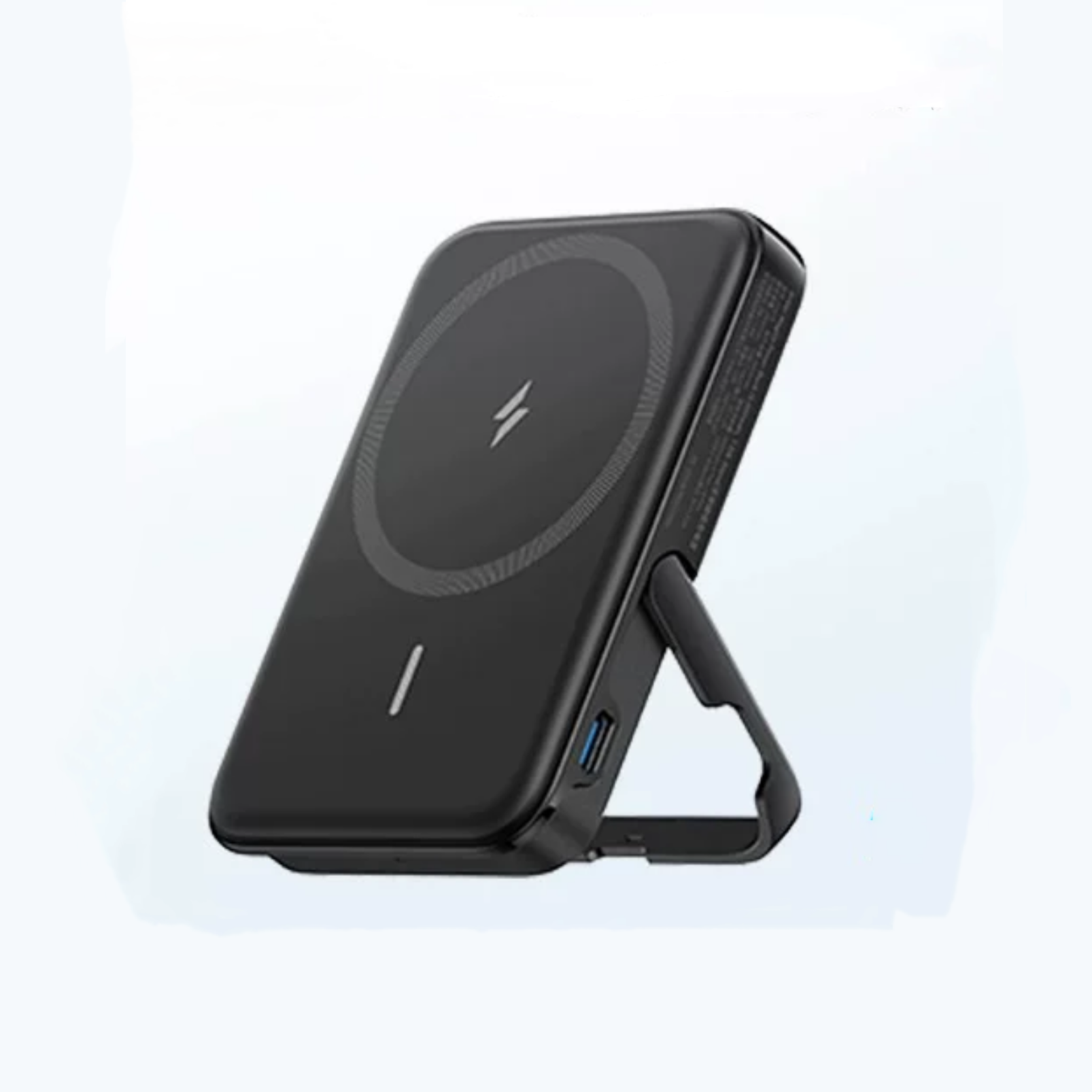 Anker 322 Magnetic Wireless Power Bank (MagGo), 5,000 mAh, with 12W USB C Output, with Mobile Stand, Compatible with iPhone15/15+/15 pro/15 pro max/ 14/13/12 & Android Series-Black