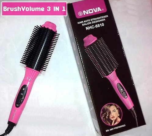 Nova Dual Temperature 2 In 1 Hair Brush Straightener Curle Daraz .bd