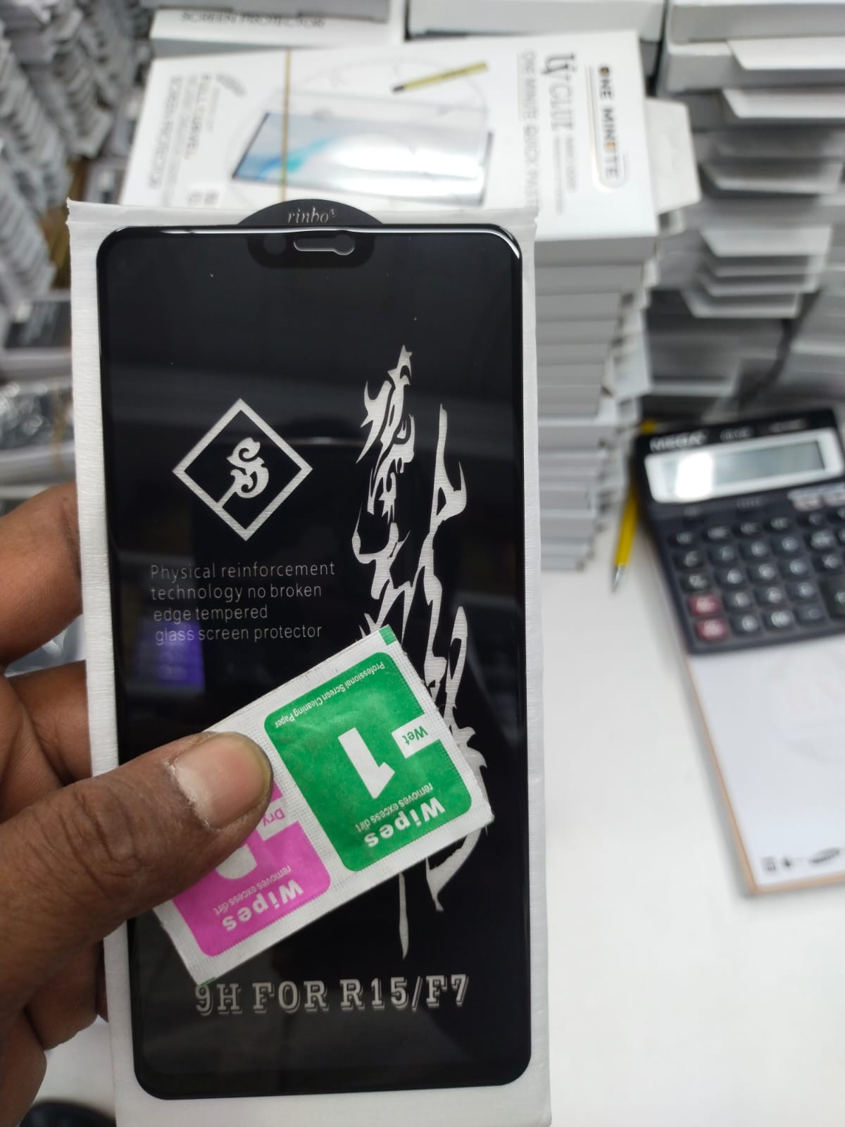 【FUPANG】Oppo R15/OPPO F7 rinbo premium glass protector tempered glass glue