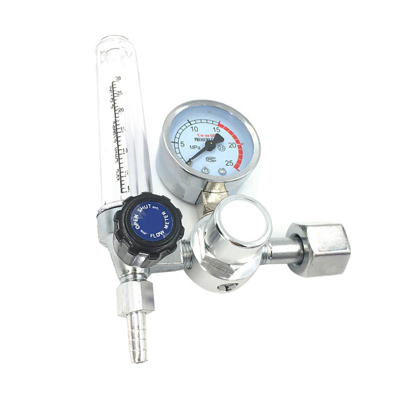 Argon Flow Meter Argon Regulator Meter Mig Tig 0-25 MPa, Standard Flow Meter, Welding Device, Argon Pressure Reducer
