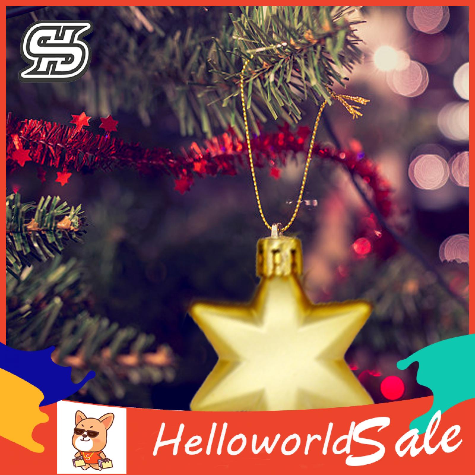 HelloWorld X Pendant Increase Atmosphere Hang Star Shape Christ Ornament. 