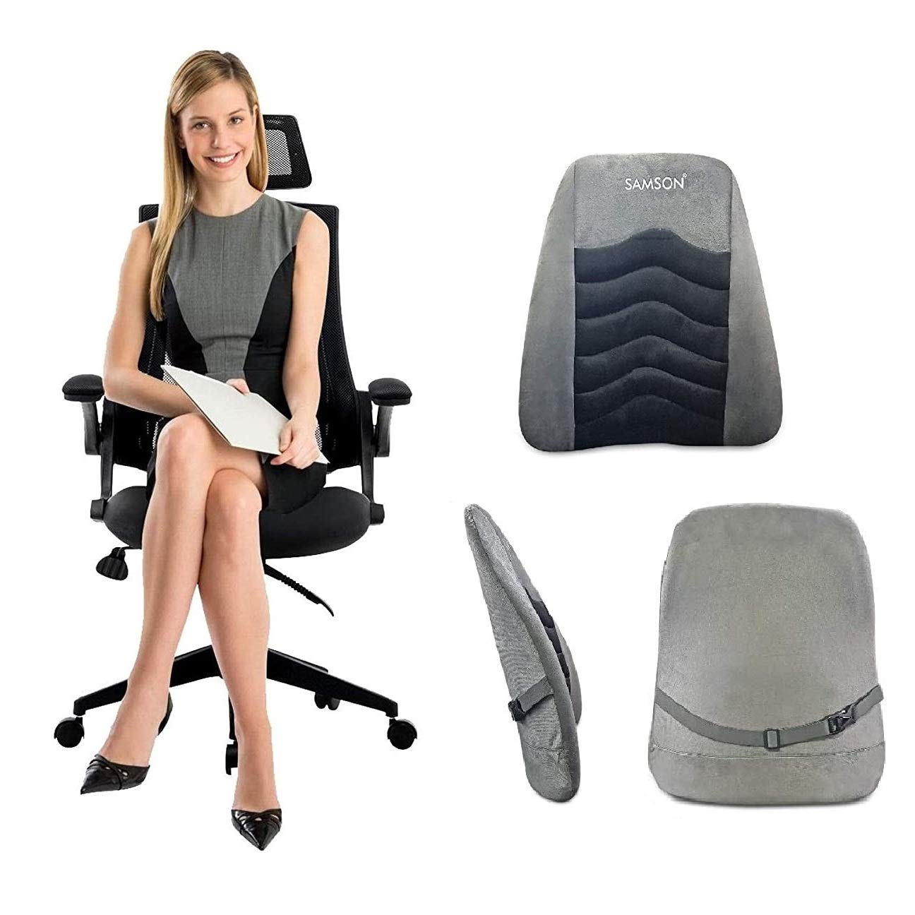 Samson Orthotics Orthopedically Designed Lumbar Support Cushion with