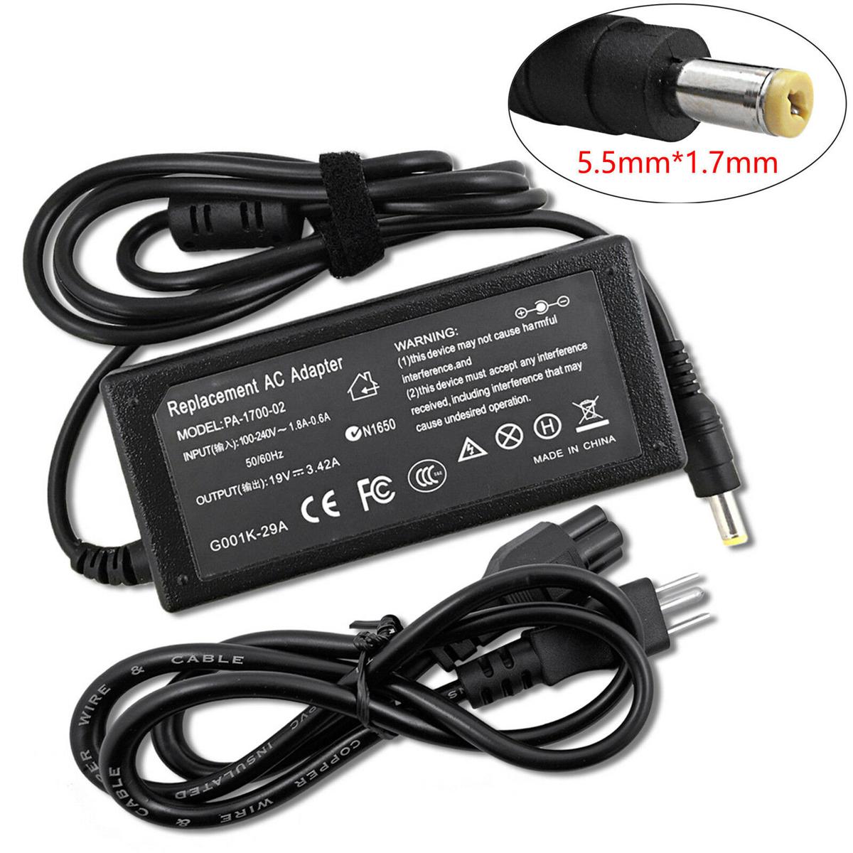 Power Adapter Charger for Gateway NV50A10u NV77H23u MD7329u NV50A02u Power Charger