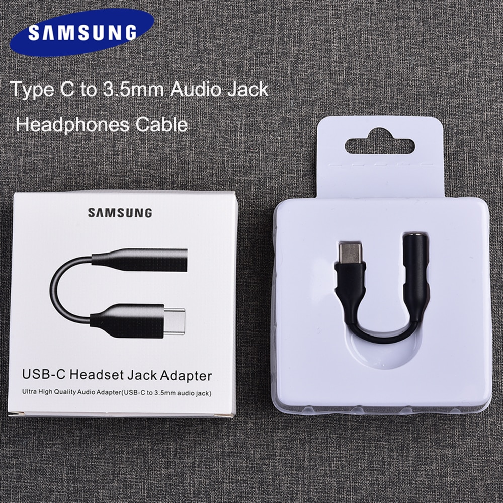 Samsung USB-C to Headset Jack Adapter- Black