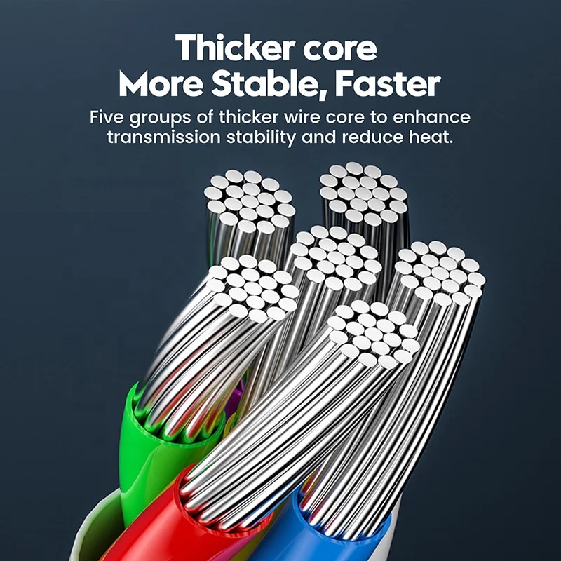 Fast Charging Cable PD Charger 20V/5A Double-Head Nylon Braided Type C Data Cable 100W Chip Compatible for Most USB-C Devices. 