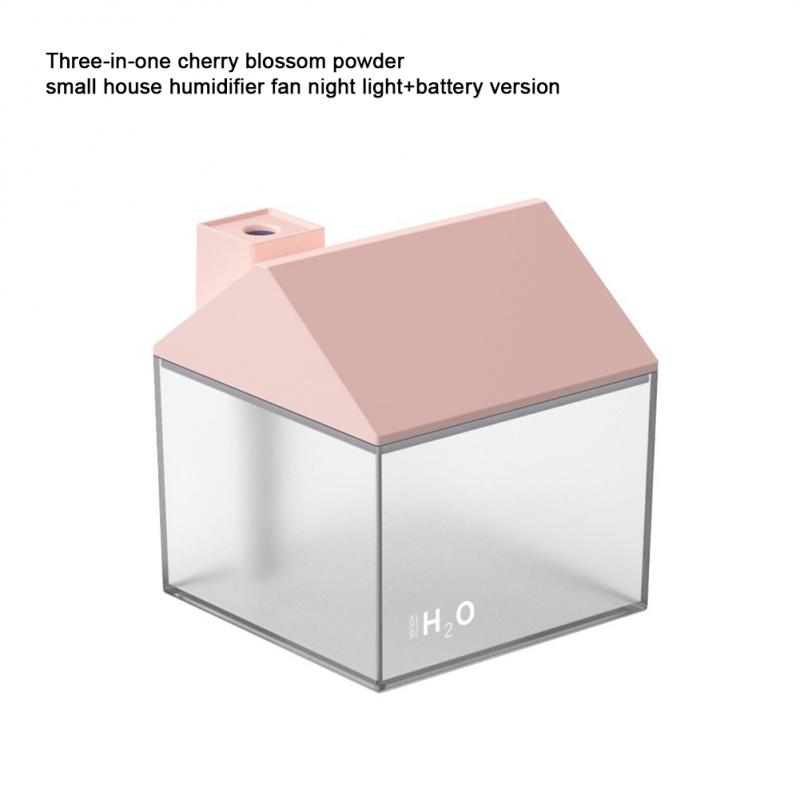 Ultrasonic Cool Mist Maker Convenient Minimalist Cute Fall-proof Mini Humidifier Air Humidifier Little Three-in-one House. 