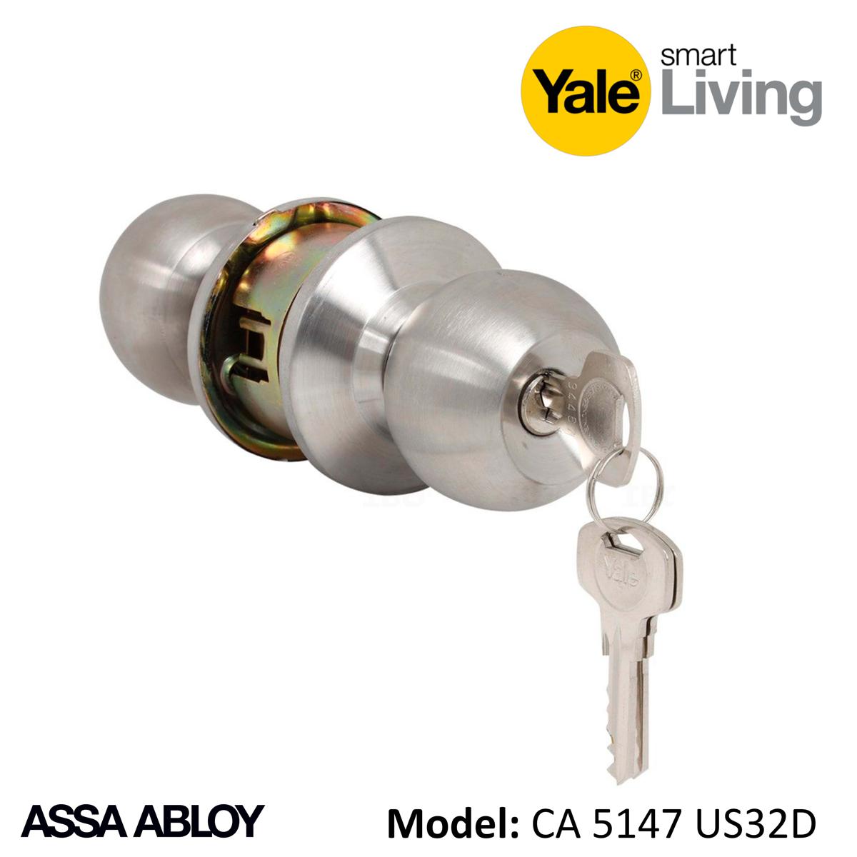 Yale Key in Knob Door hardware & locks Round Lock CA5147 US32D 60BS