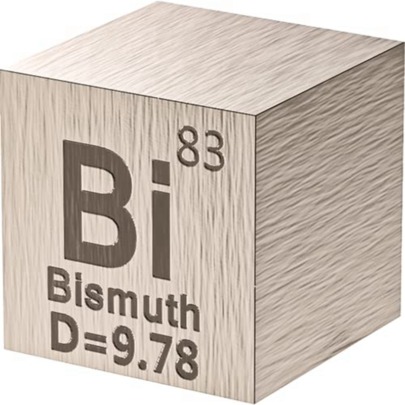 10 Piece Elements-Cubes - Density-Cube Set Metal 0.39 Inch/10 mm for A Periodic Table of Elements Collection. 