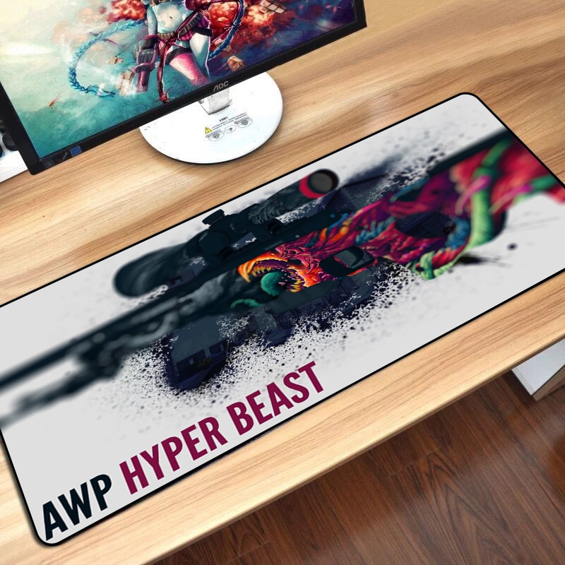 【happy one】CS GO Gaming Keyboard Mouse Pad Mat Large Size AK47 M4A1 AWP CSGO Gamer PC Computer Notebook Mouse Gaming. 
