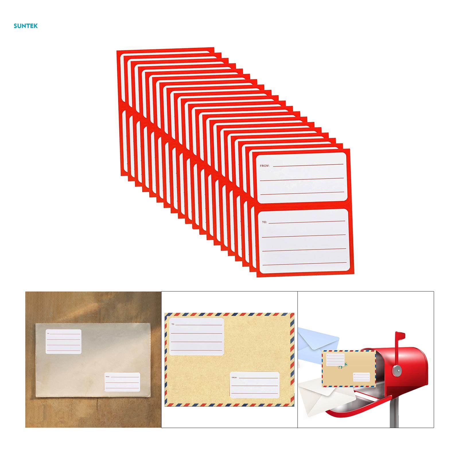 to from Return Address Mailing Labels, Mailing Labels Stickers Universal Blank Mail Shipping Label for School Office 50 Sheets. 