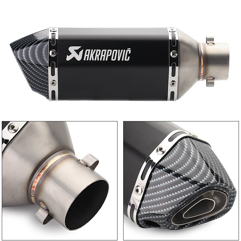 【VisioN Shop】Green-003 Akrapovic exhaust FOR YAMAHA xmax xt xt600e xt660 xt660x xv250 ybr 125 ybr 125cc 450 yz. 