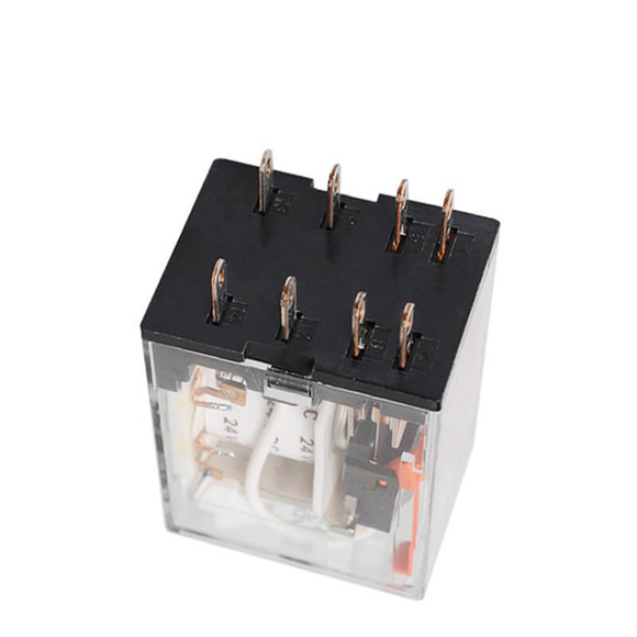 Omron MY4N 4-Pole Miniature Power Relay with Plug-in Terminals and Operation Indicator. 