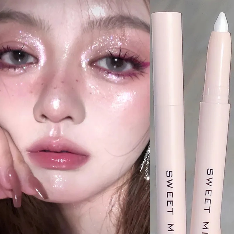 SWEET MINT Exquisite 6 Colors Glitter Matte Lying Silkworm Pen Smooth Long-lasting Waterproof Shiny Shadow Eyeshadow Stick Makeup Beauty Tools. 