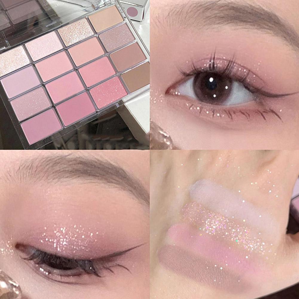 16 Color Korean Eyeshadow Palette Matte Pearlescent Saturation Long Low Earth Lasting Color Eye Palette Eye Shadow Makeup R7. 