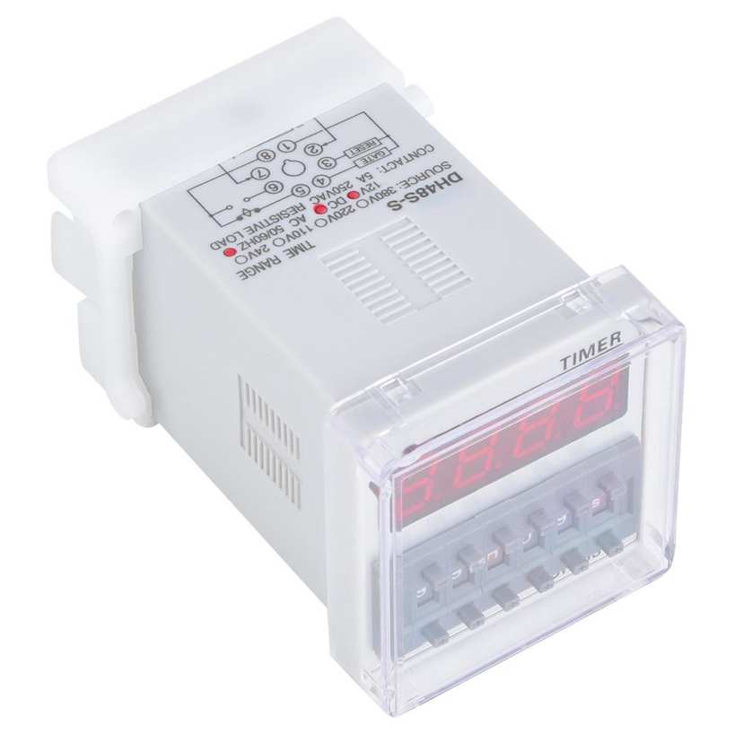 DH48S-S 12V/24V/380V ProgrammableDelay Relay Timer 0.1S-99H 8-Pin AC220V S