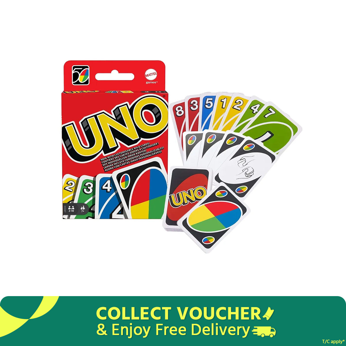 UNO Card Game Play-1pcs - Multicolor