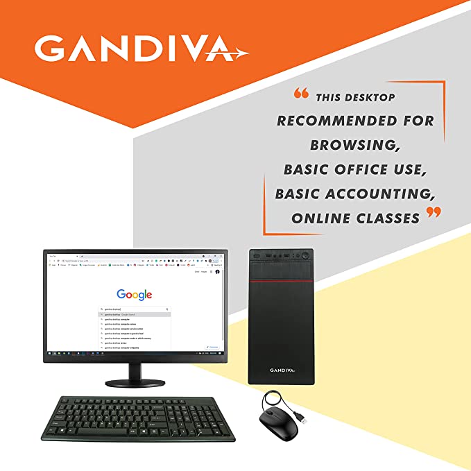 Intel Core i5 RAM 4GB SSD 120GB Graphics 2GB Built in Gaming PC Win 10 64 Bit And 'Monitor 17 inch'  Full NEW Desktop Computer Set