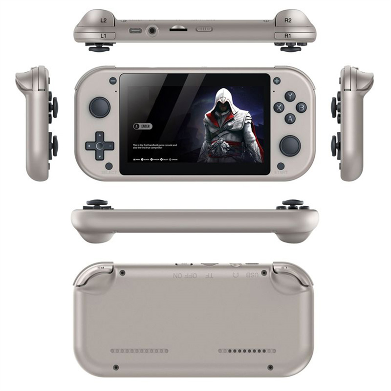 M17 Handheld Game Console 4.3 Inche Lcd Display Quad-Core Cortex-A7 Upto1.2Ghz 25 Kinds of Classic Simulators Play-128G Reusable Easy to Use. 