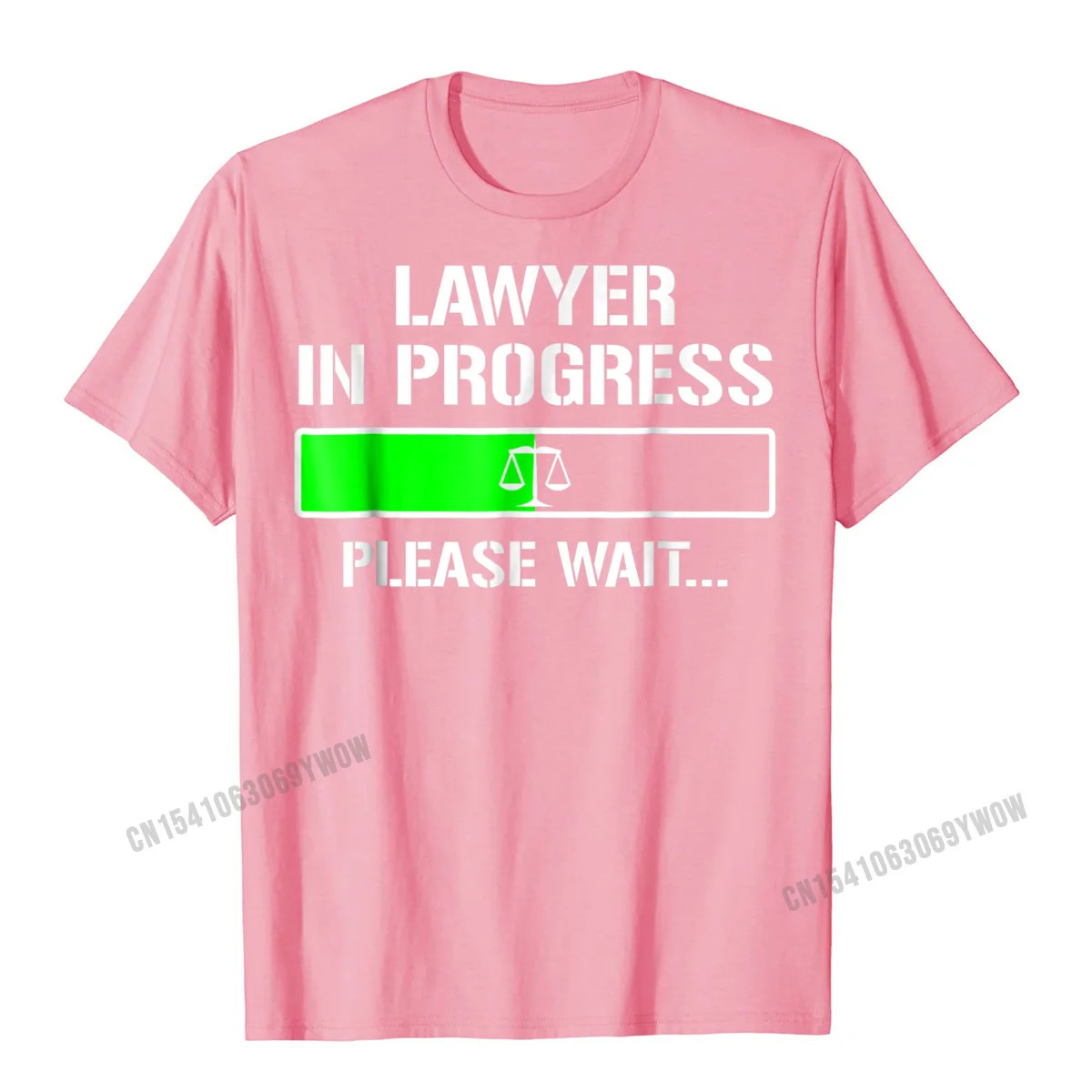 Lawyer In Progress T-Shirt Funny Law School Student Tee Gift Men Male Wholesale Casual T Shirt Cotton T Shirt Custom. 