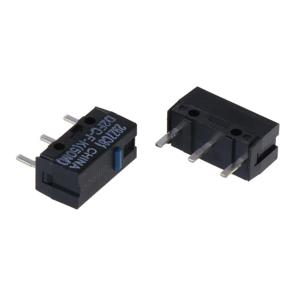 2Pcs OMRON D2FC-F-K(50m) Blue Dot Mouse Micro Switch. 