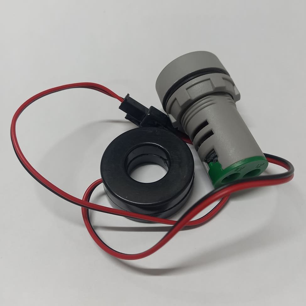 CT With AMP Meter 22mm 100A Digital Ampere Meter 22mm Round Amp Meter AC 01-100A LED Digital Display Amp Meter With Current Transformer Tools Sets. 